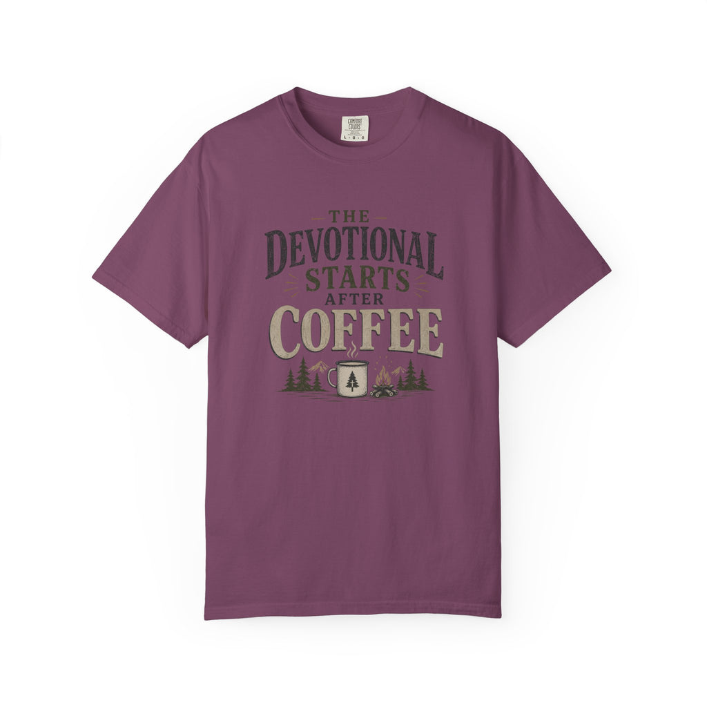 The Devotional Starts After Coffee T-Shirt