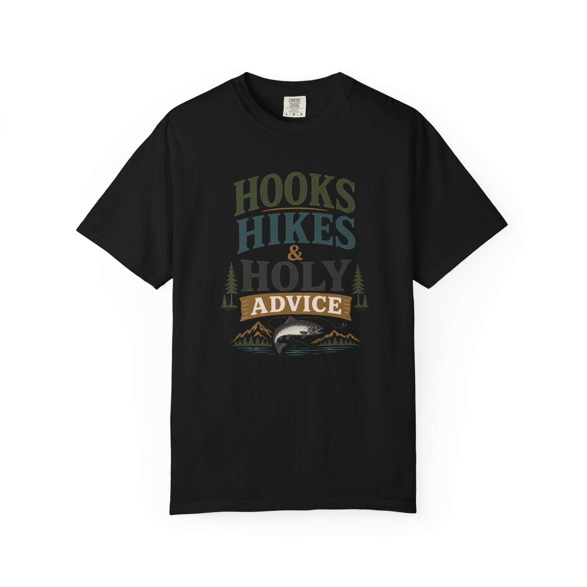 Hooks Hikes Holy Advice T-Shirt