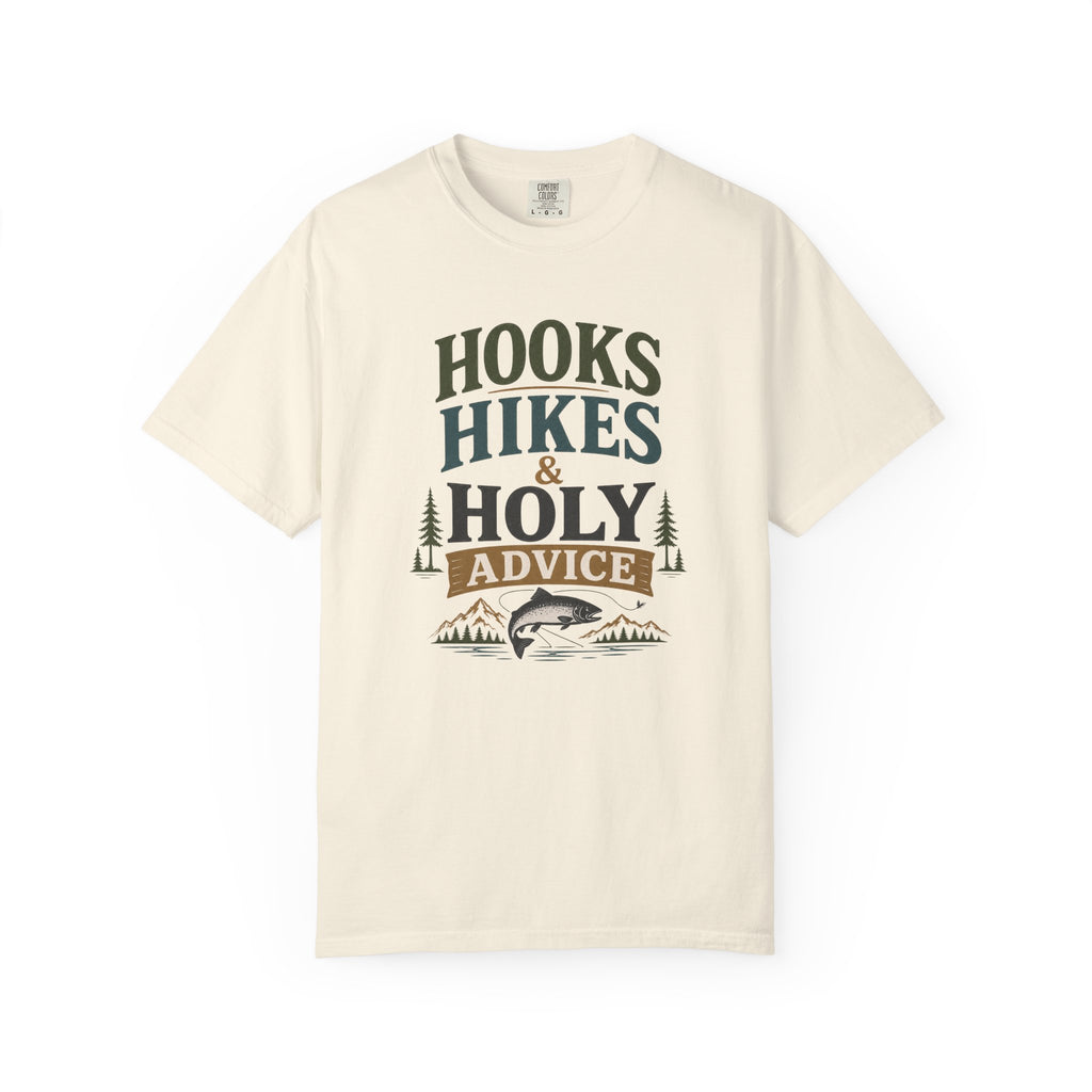 Hooks Hikes Holy Advice T-Shirt