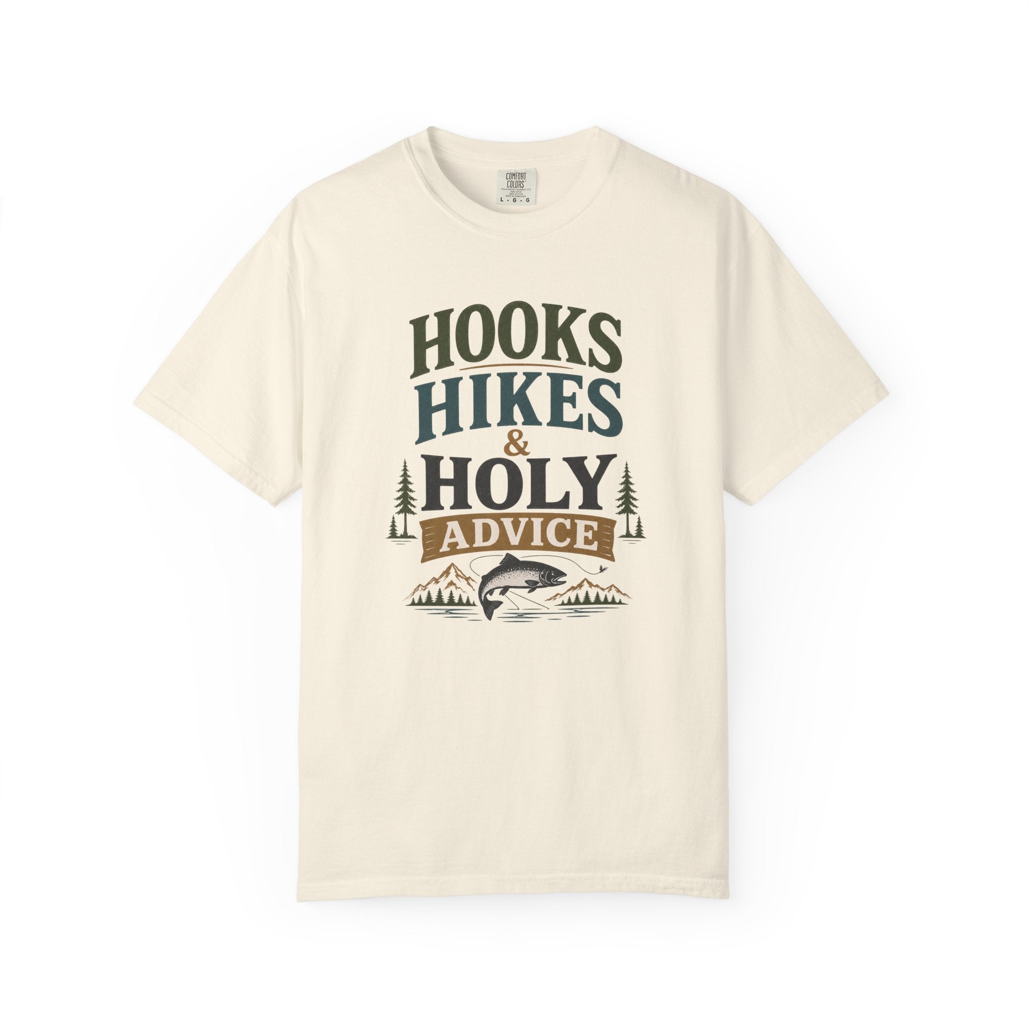 Hooks Hikes Holy Advice T-Shirt
