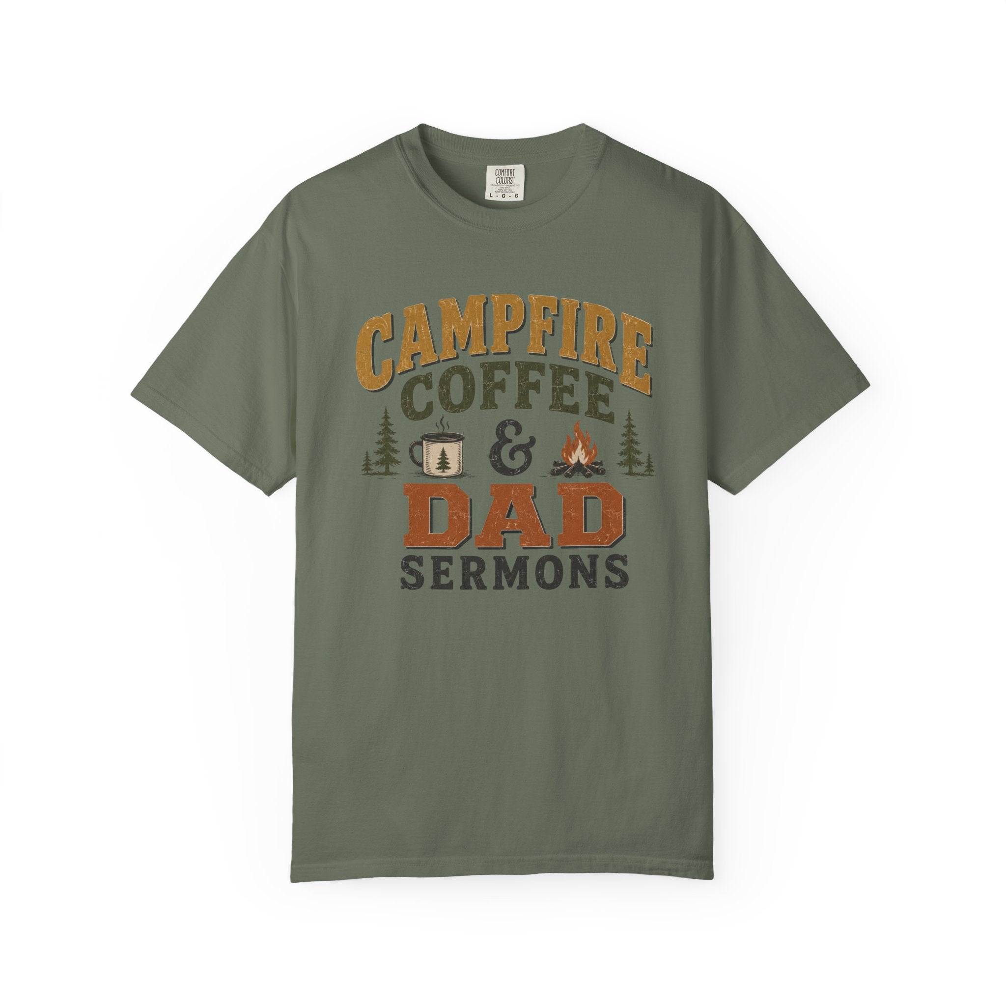 Campfire Coffee & Dad Sermons T-Shirt