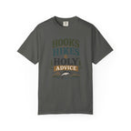 Hooks Hikes Holy Advice T-Shirt