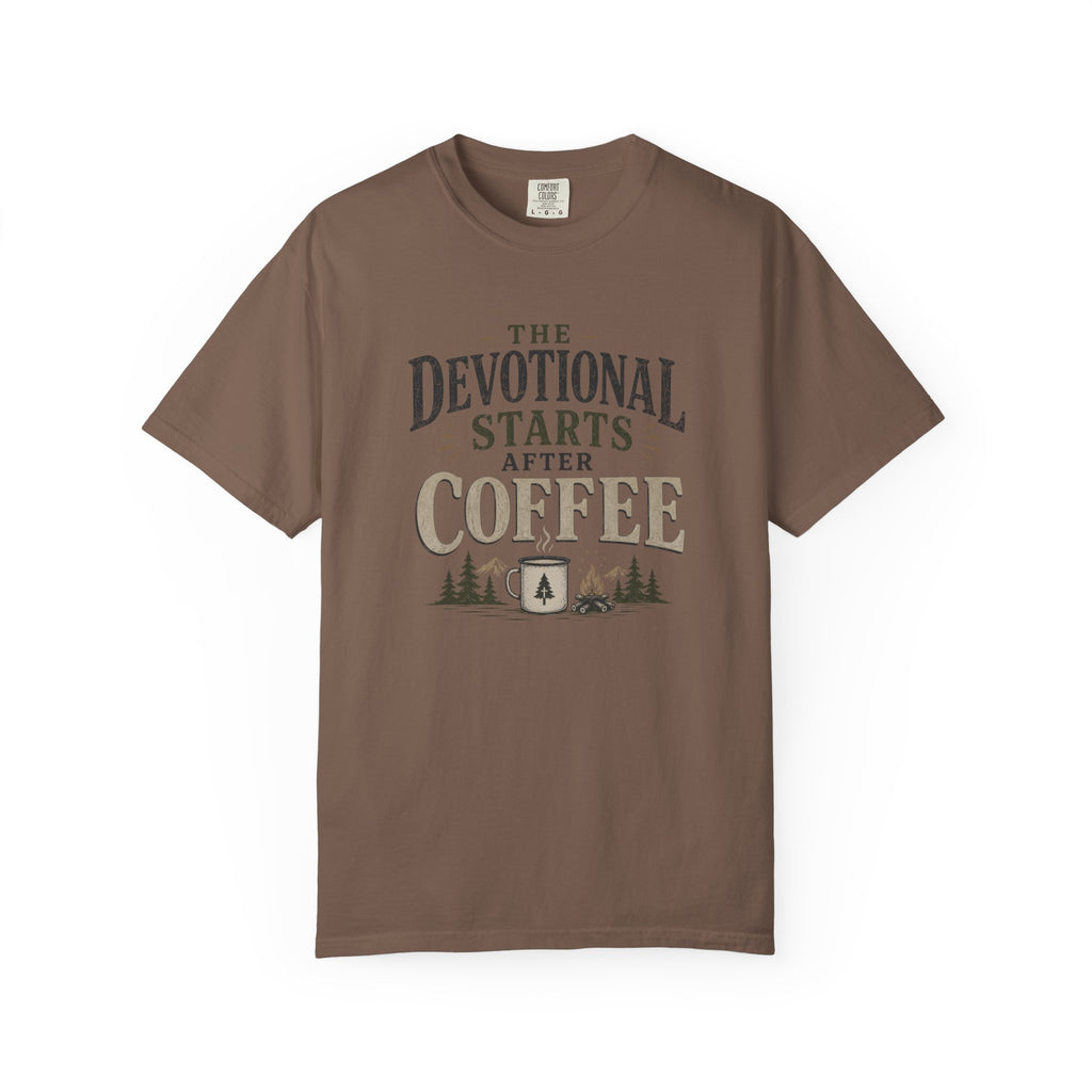 The Devotional Starts After Coffee T-Shirt