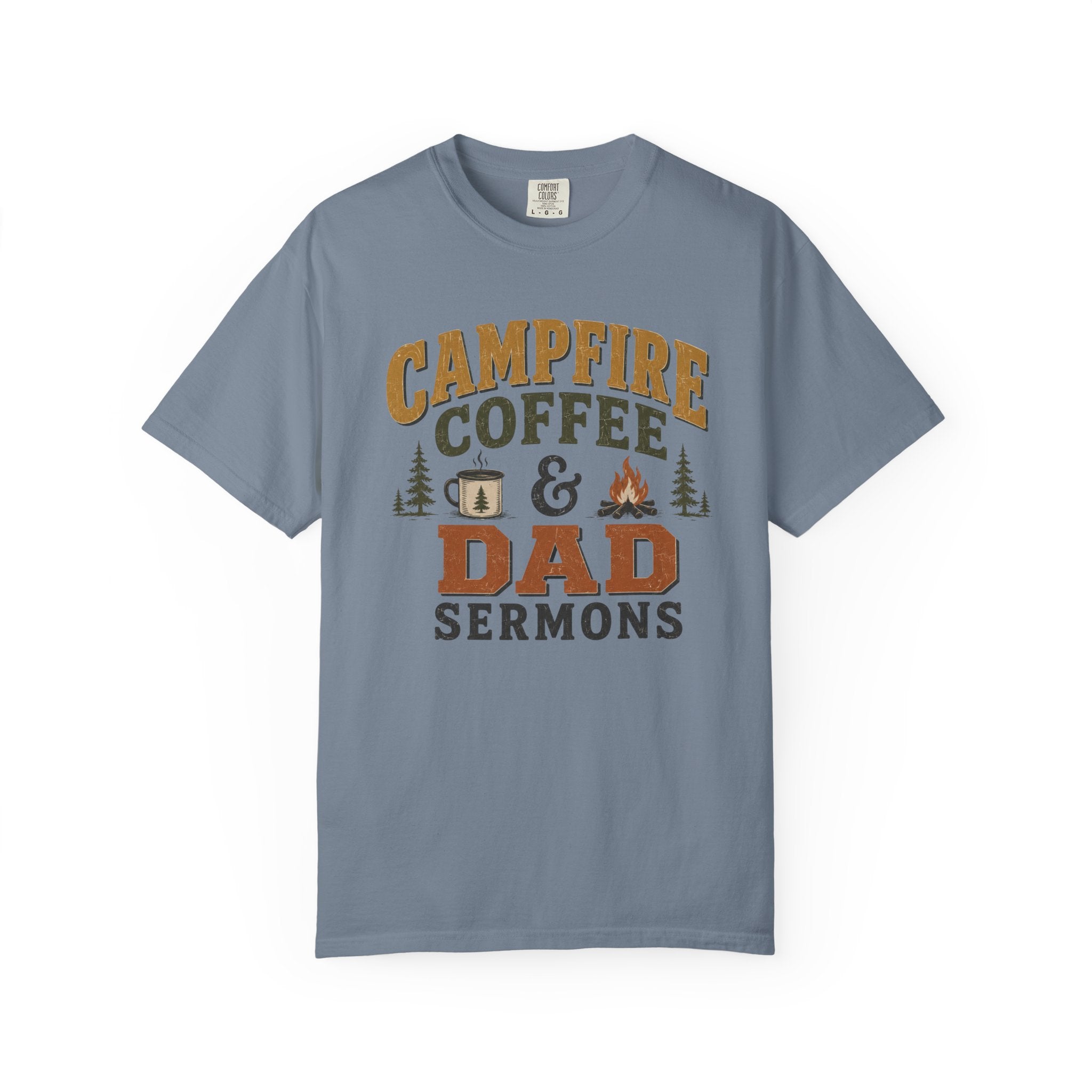 Campfire Coffee & Dad Sermons T-Shirt