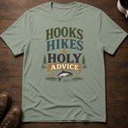 Hooks Hikes Holy Advice T-Shirt