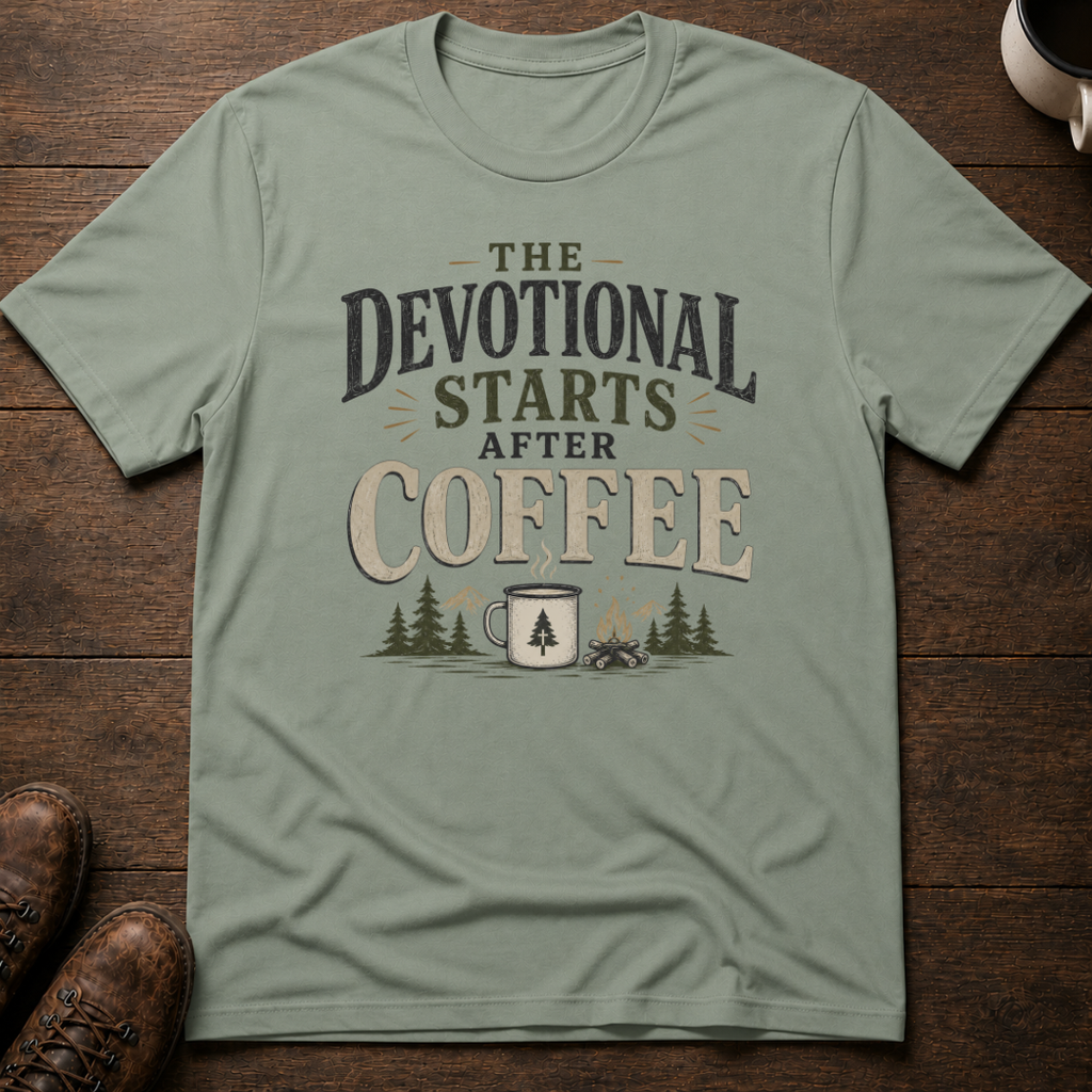 The Devotional Starts After Coffee T-Shirt