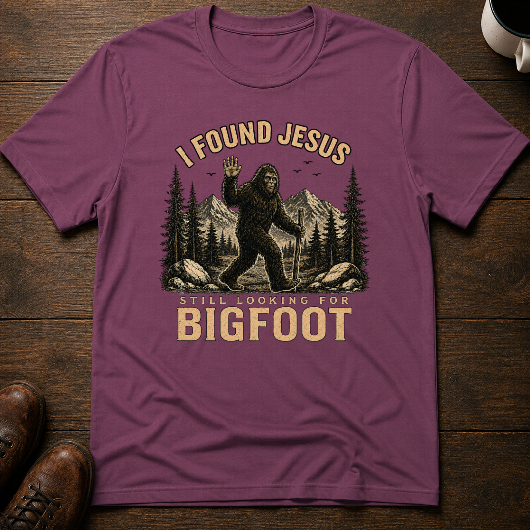 Bigfoot I Found Jesus T-Shirt