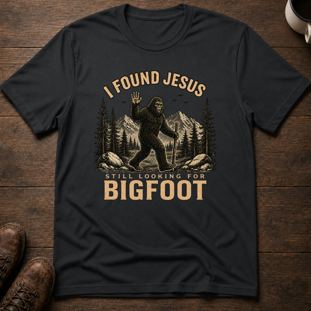 Bigfoot I Found Jesus T-Shirt