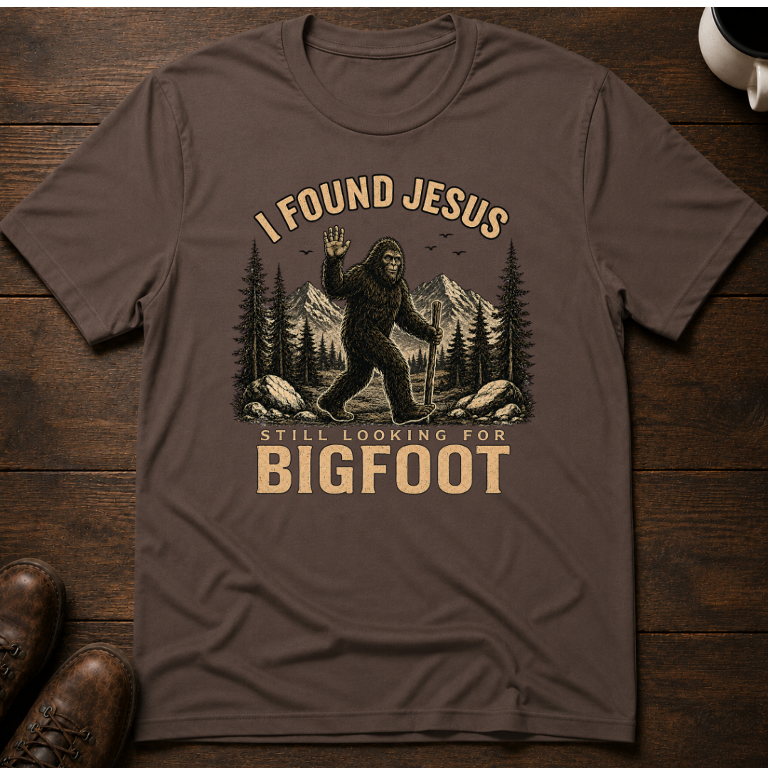Bigfoot I Found Jesus T-Shirt