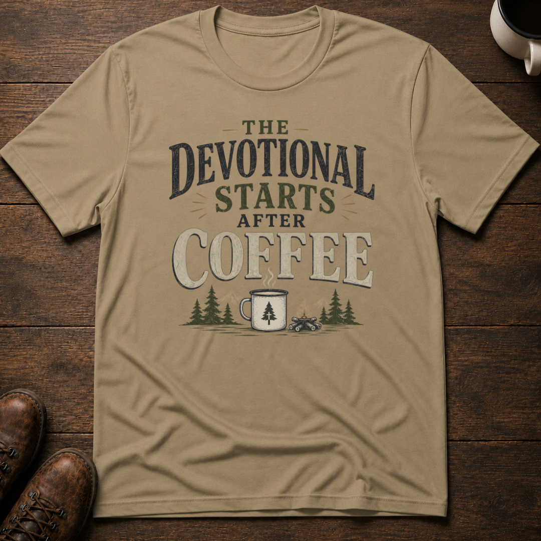 The Devotional Starts After Coffee T-Shirt