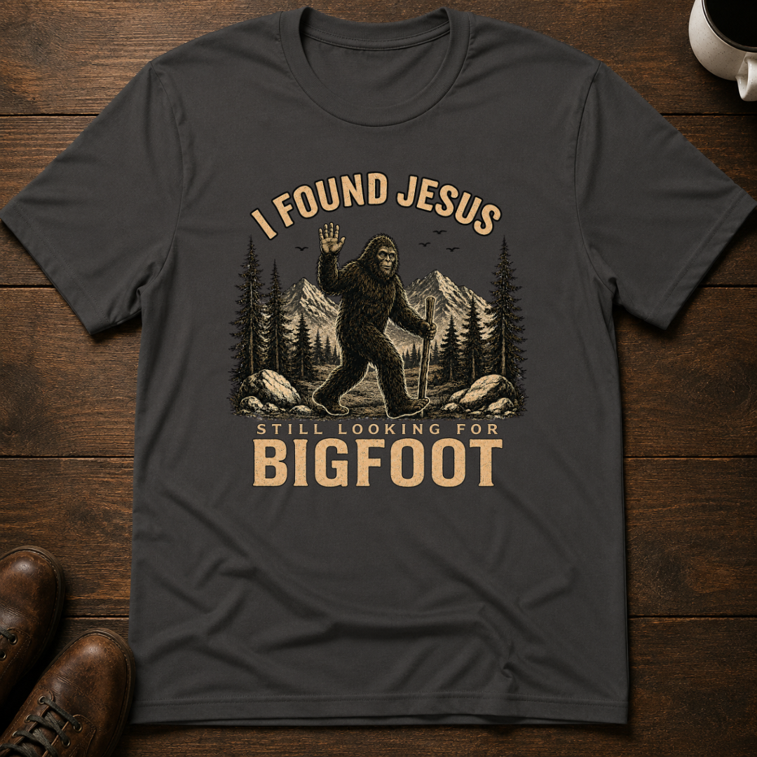 Bigfoot I Found Jesus T-Shirt