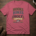 Hooks Hikes Holy Advice T-Shirt