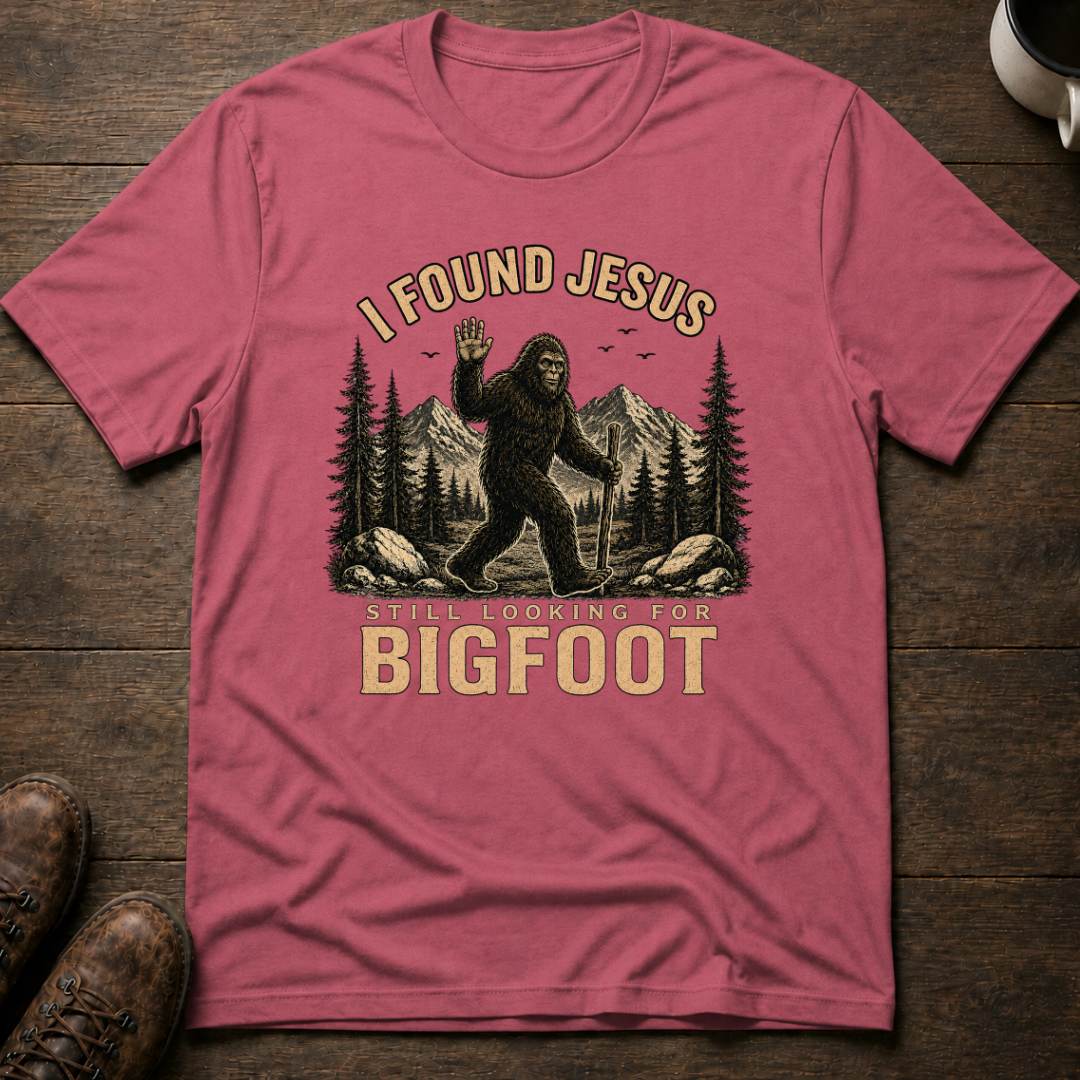 Bigfoot I Found Jesus T-Shirt